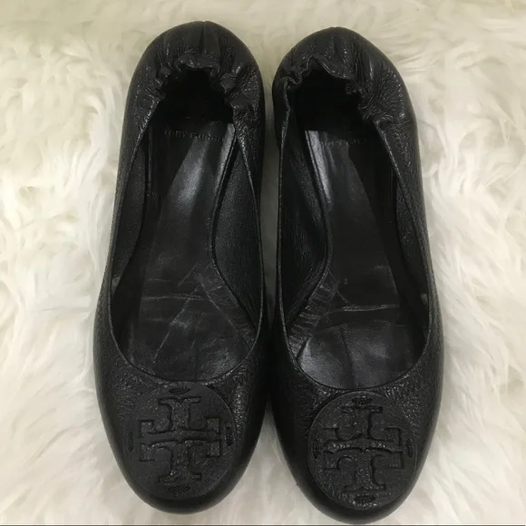 Tory Burch Women’s Reva Leather Flats Size 7.5 - Picture 3 of 10